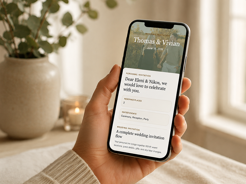 Mobile invitation and RSVP experience