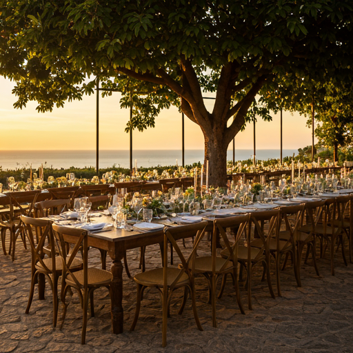 Welcome dinner destination wedding setup