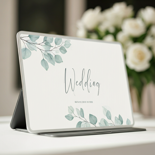 Wedding ceremony invitation detail