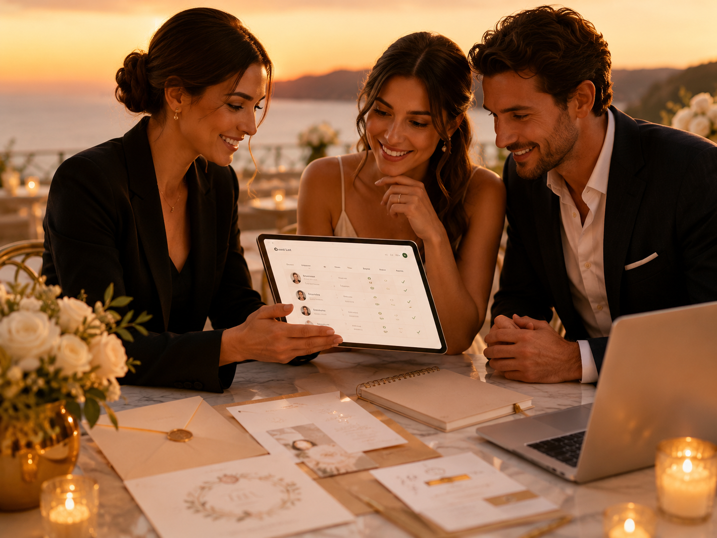 Premium wedding planning workspace